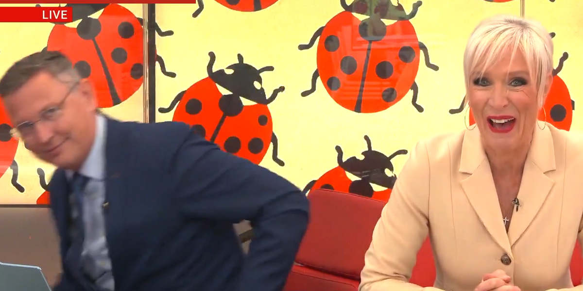 NextImg:Dawn Neesom left in hysterics as Stephen Dixon walks off set after ‘embarrassing’ moment