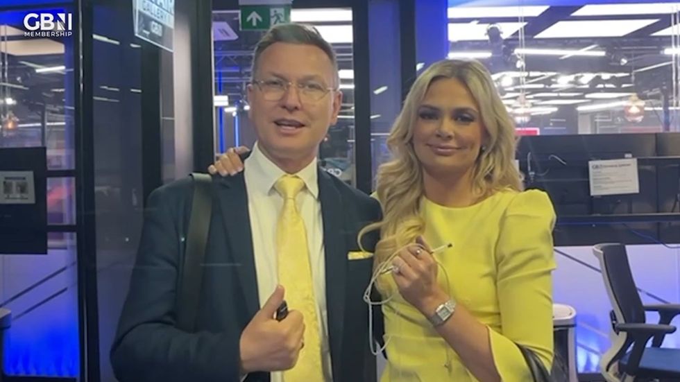 Stephen Dixon and Ellie Costello in pictures behind the scenes on Breakfast