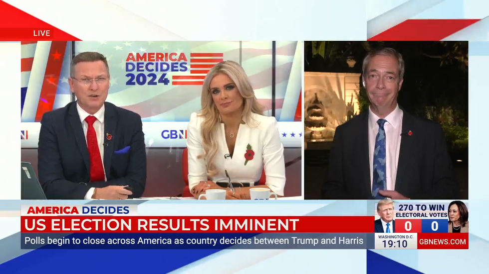 Stephen Dixon, Ellie Costello and Nigel Farage