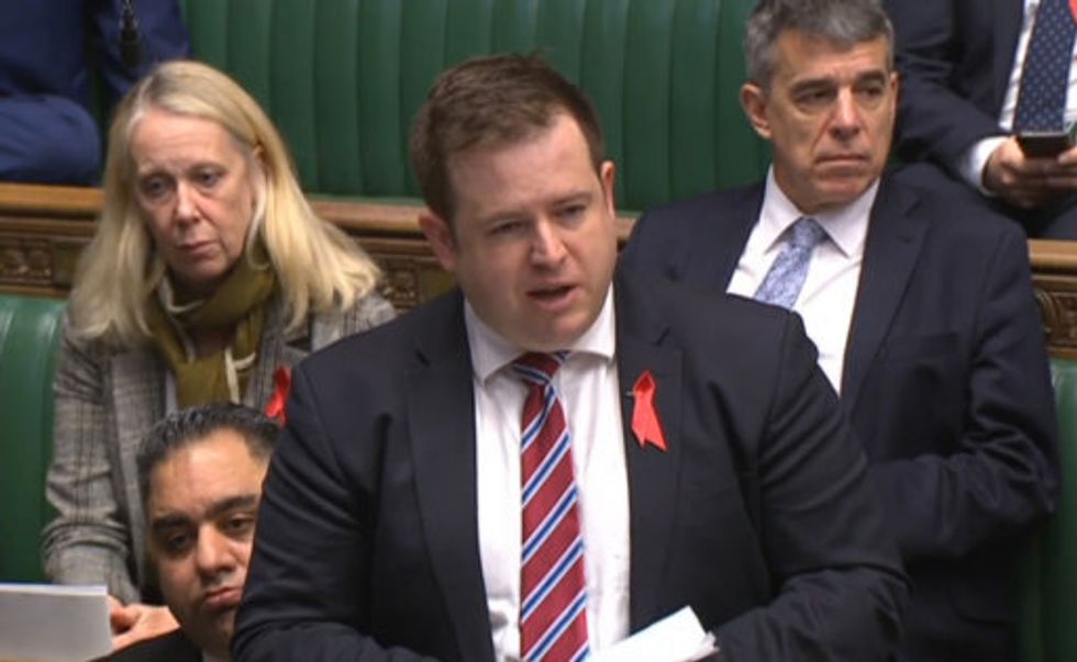 Stephen Doughty asks an urgent question in the House of Commons.