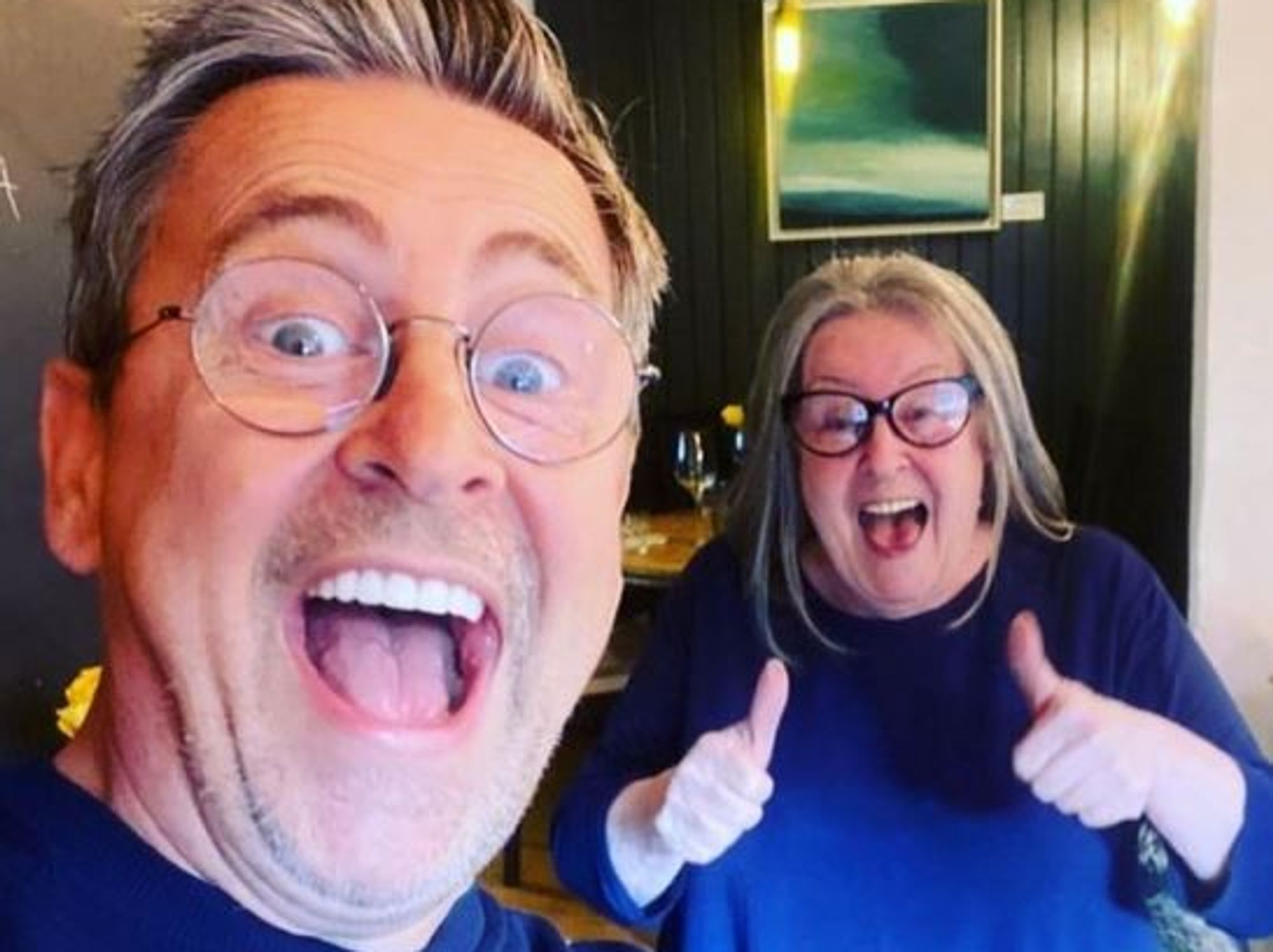 Stephen Lustig-Webb and mum Pat