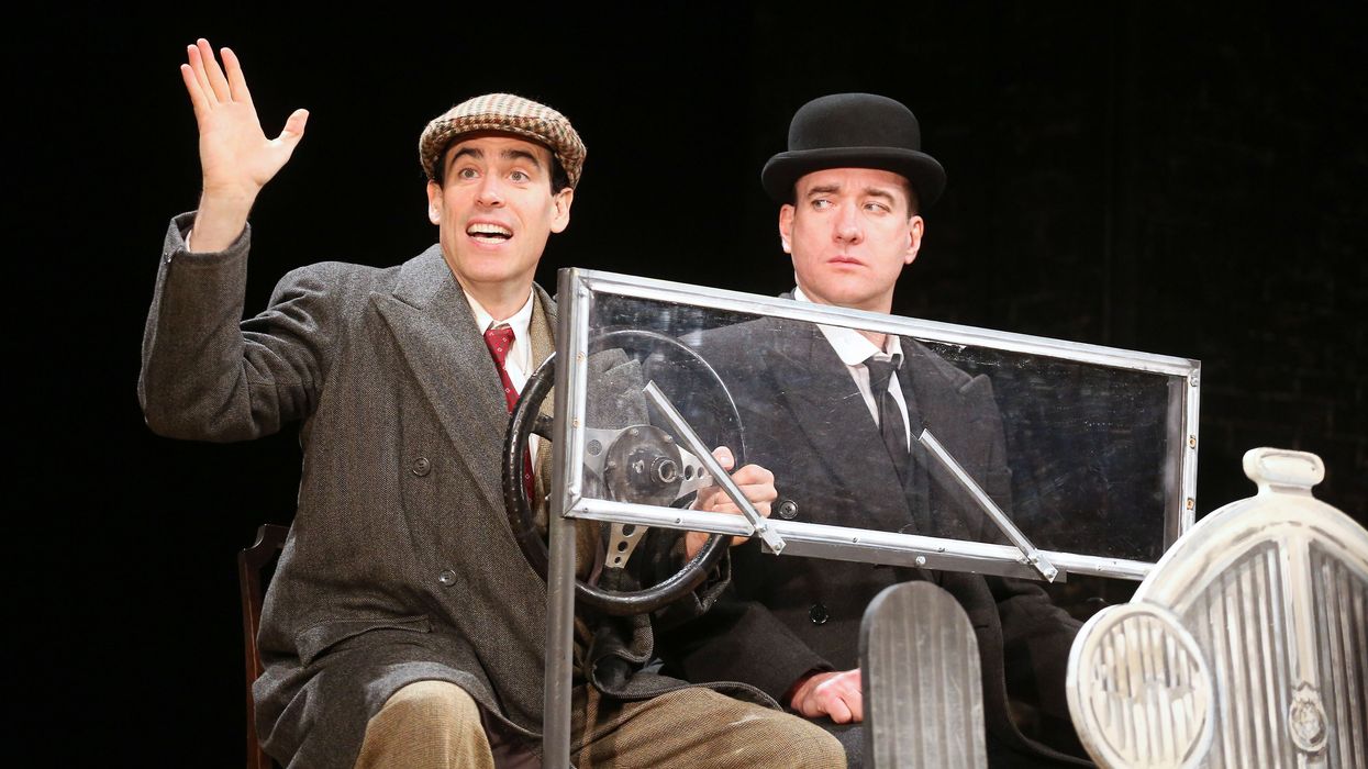 Stephen Mangan as Bertie Wooster (left) and Matthew MacFadyen as Jeeves in 2013