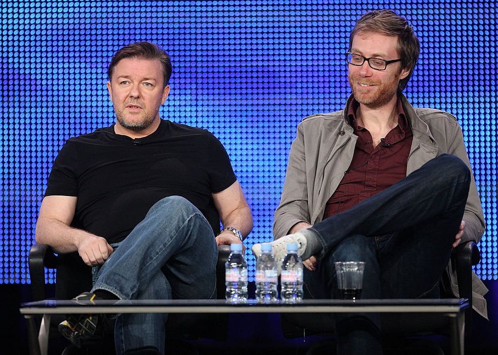 Stephen Merchant and Ricky Gervais