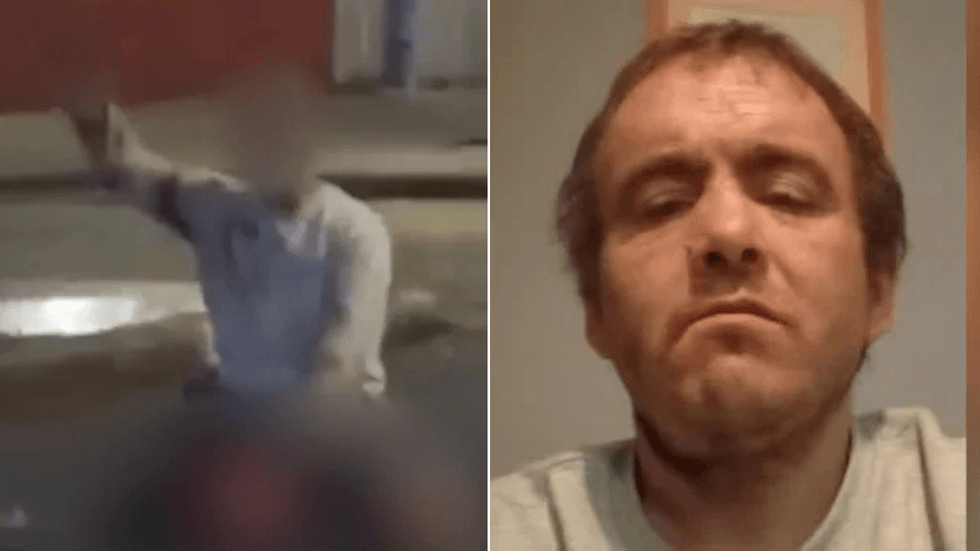 Stephen Ogilvie and knife attack footage