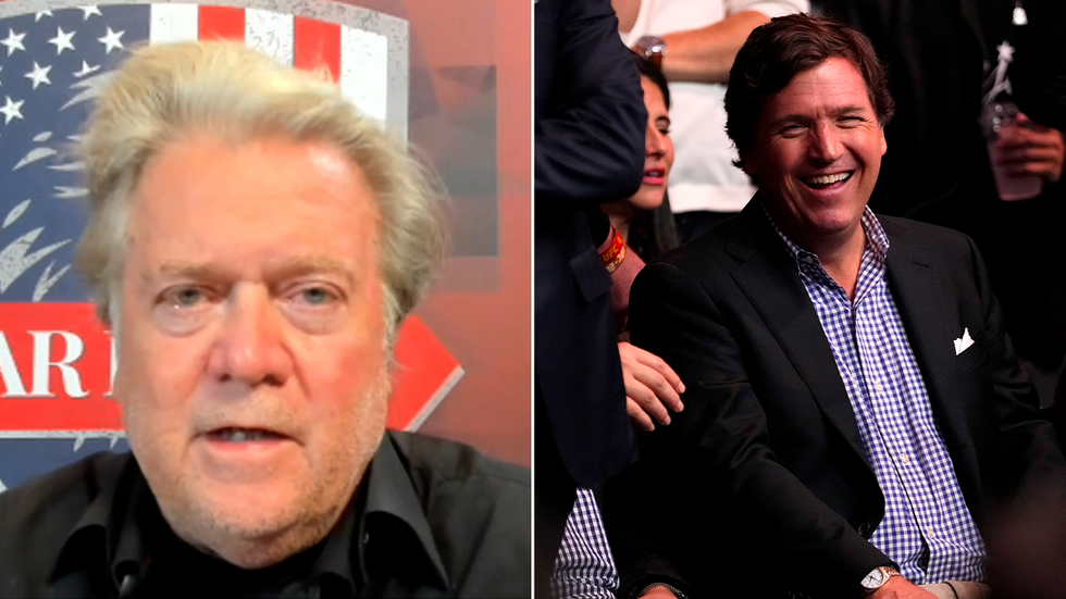 Steve Bannon and Tucker Carlson