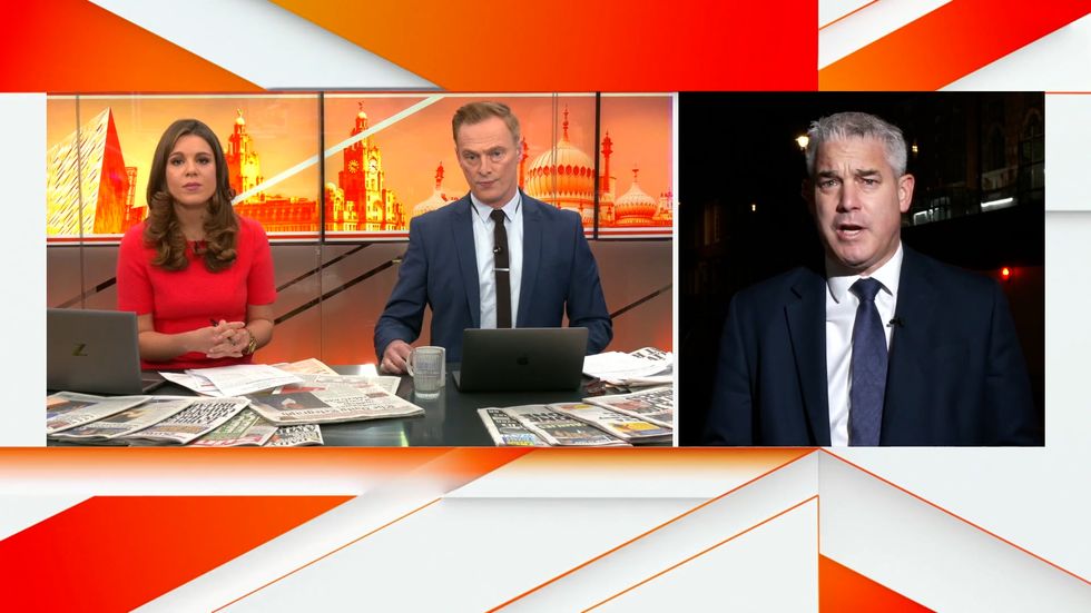 Steve Barclay joined Rosie and Martin on Breakfast