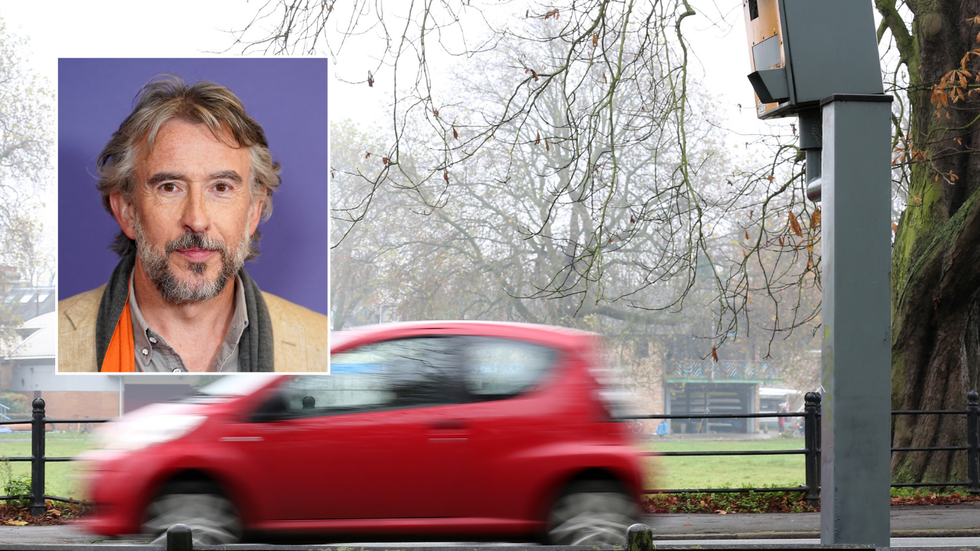 Steve coogan and speeding vehicle