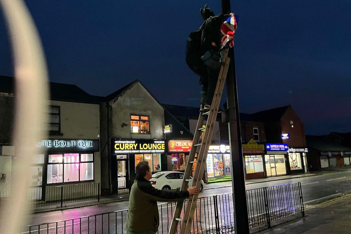 Steve Jones and Jonny Speakman dressed as Batman