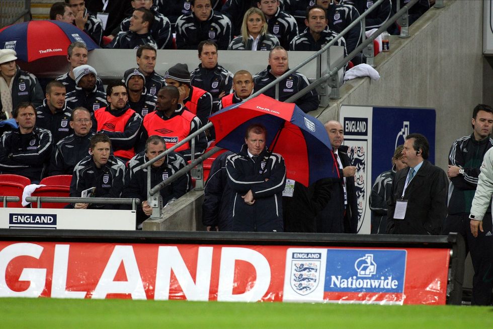 Steve McClaren was memorably dubbed the 'wally with a brolly' after England failed to qualify for Euro 2008