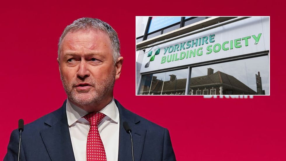Steve Reed and Yorkshire Building Society branch