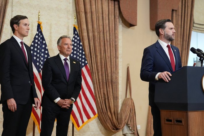 Steve Witkoff, Jared Kushner and JD Vance