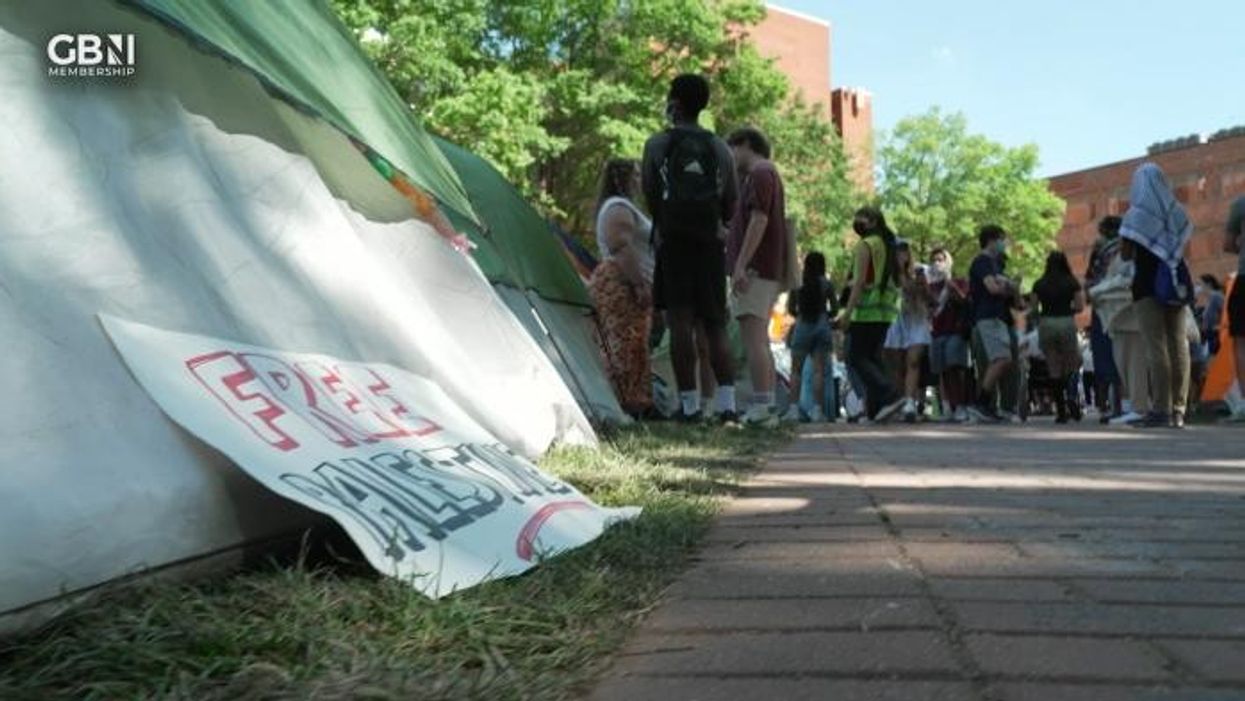 Palestine protesters claim America is committing genocide and deface George Washington statue