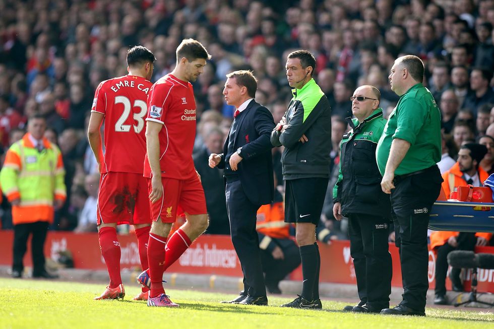 Steven Gerrard and Brendan Rodgers fell out at Liverpool