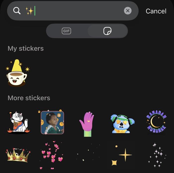 Stickers on WhatsApp