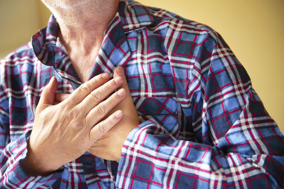 stock image chest pain