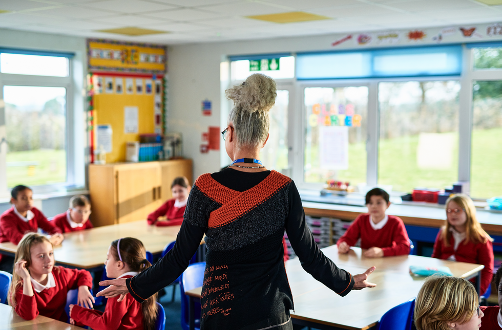 Stock image of a classroom