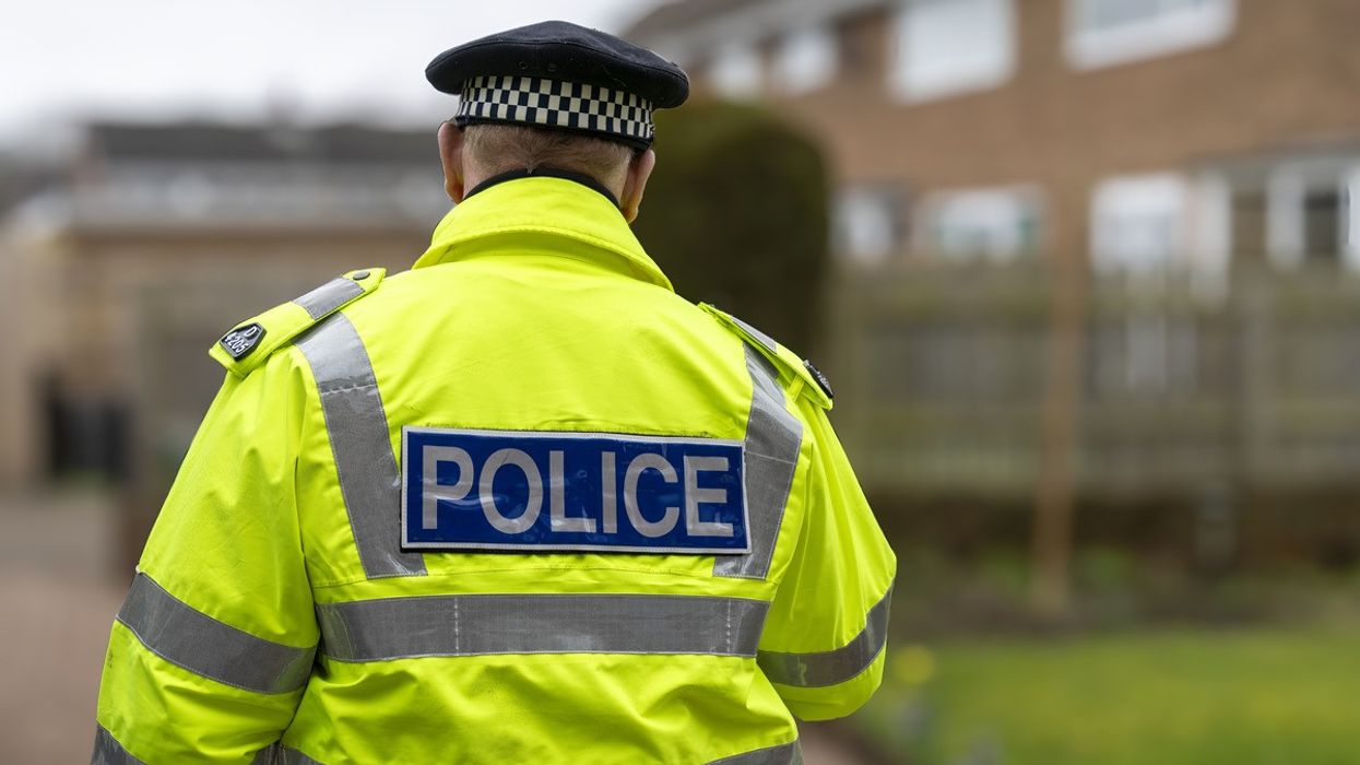 Stock image of a police officer