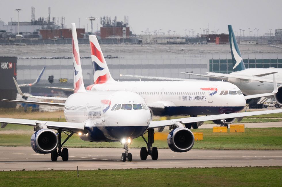 Stock image of British Airways plane