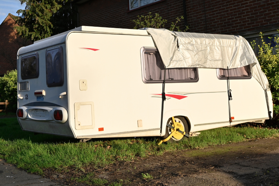 Stock image of motorhome