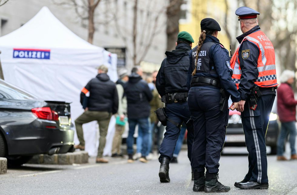 Stock image of police in Vienna