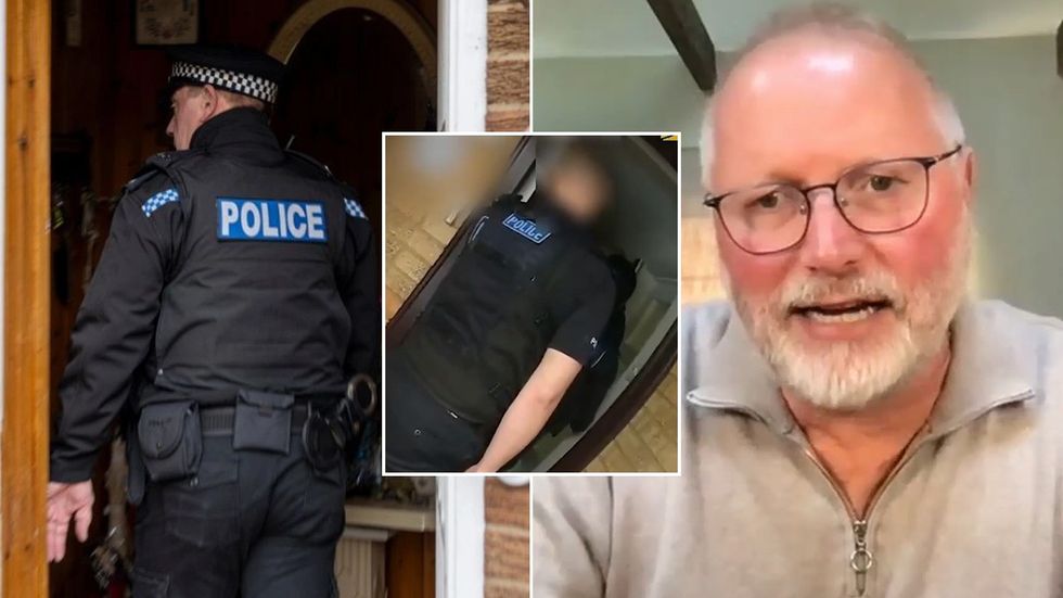 Stock image of police, police raid, Harry Miller