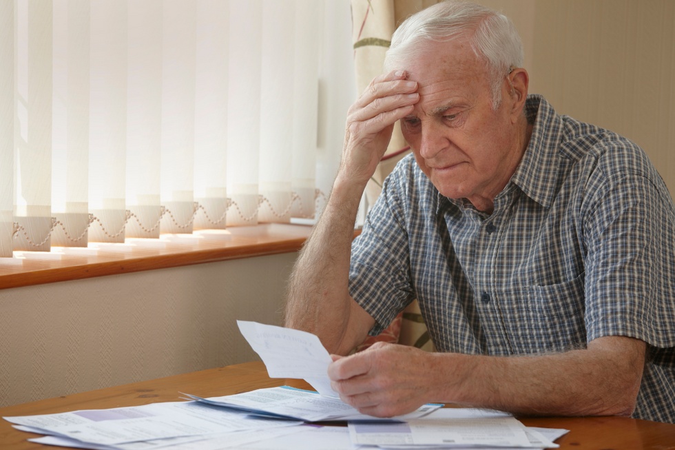 Stock image of state pension