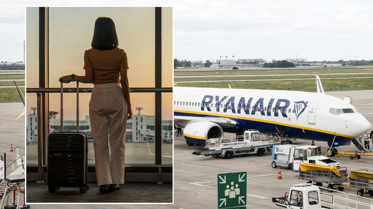 stock image ryanair flight