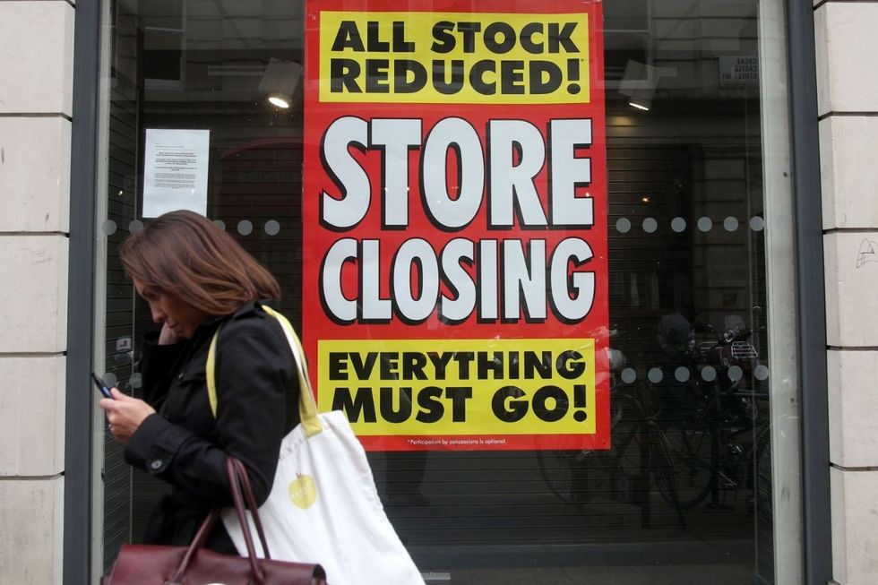 Stock picture of closed store