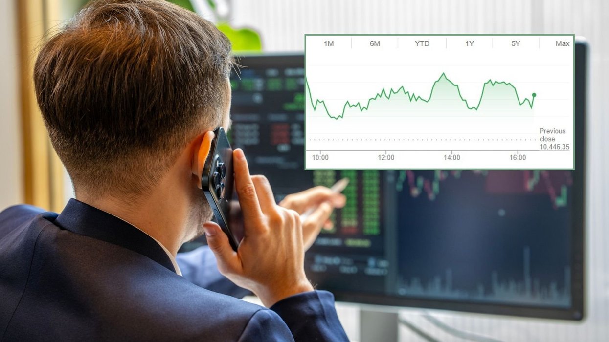 Stock trader and Ftse 100