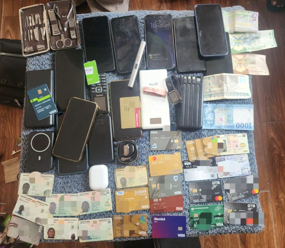 Stolen phones and bank cards