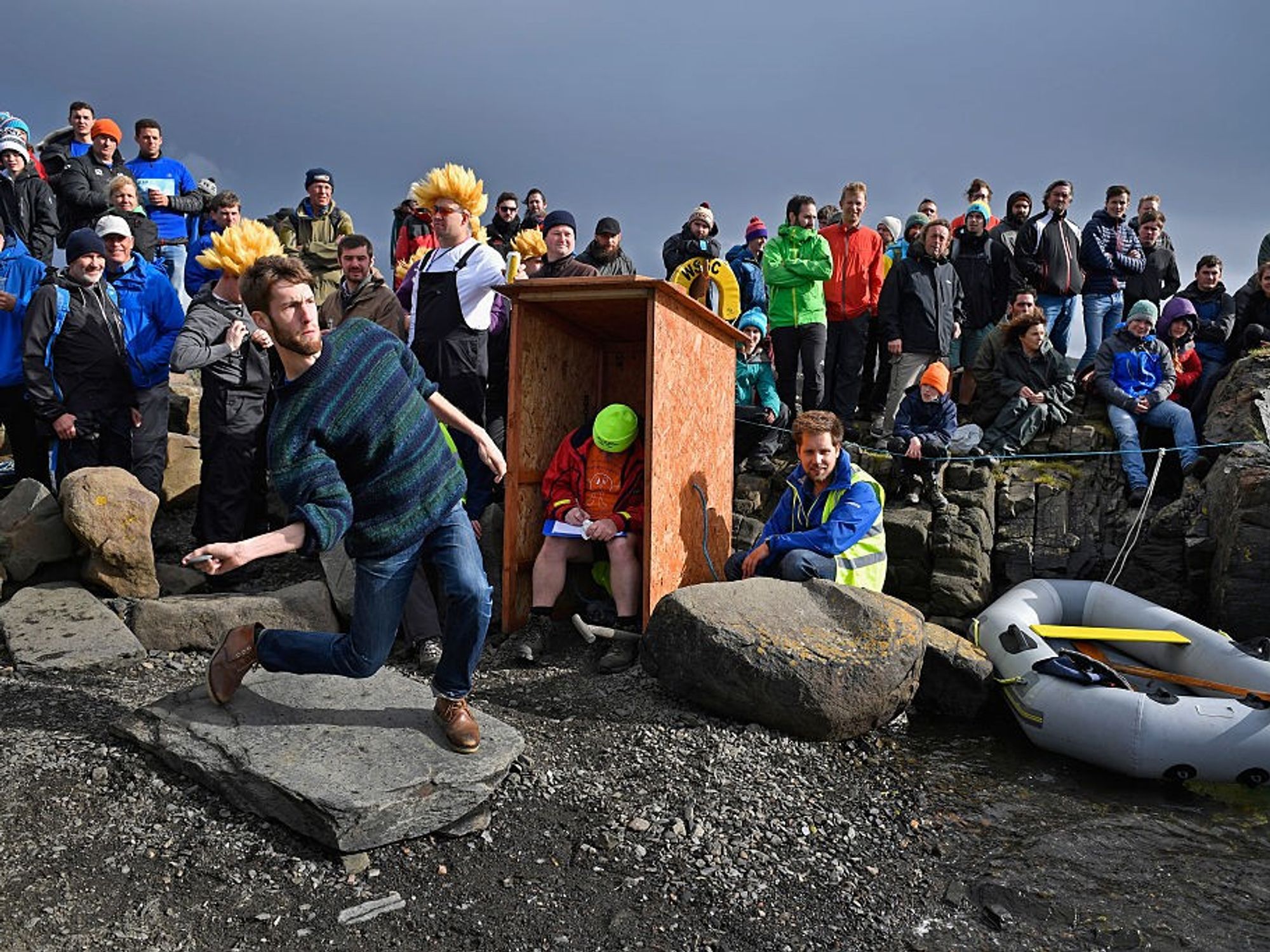 Stone throwing championships