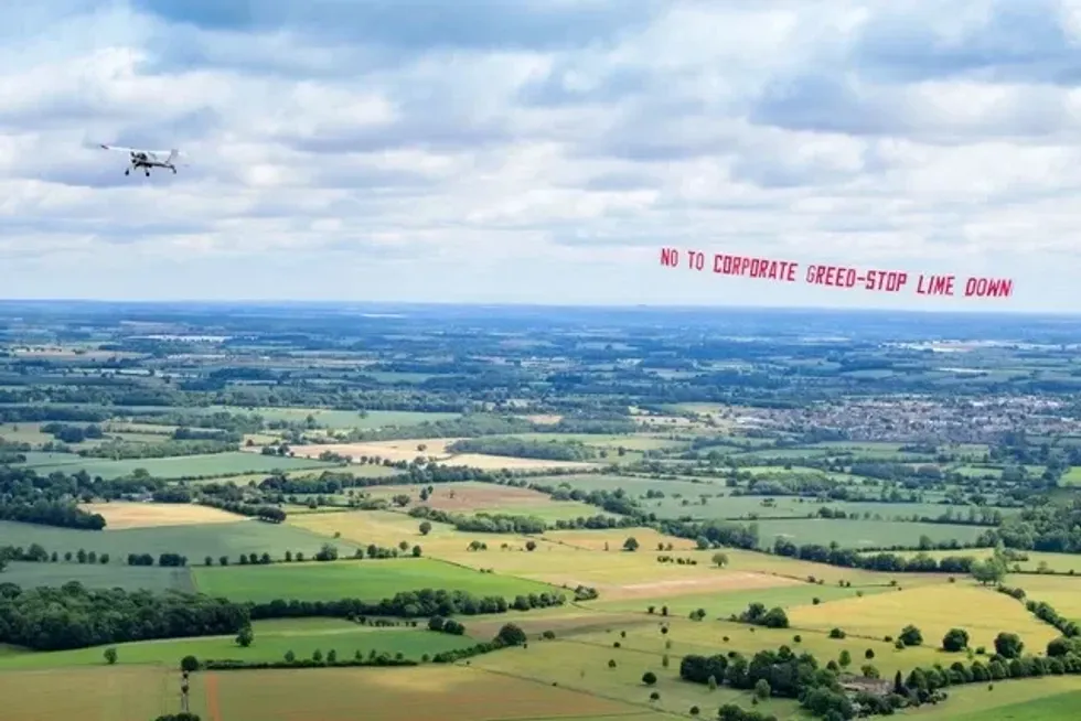 Stop Lime Down plane