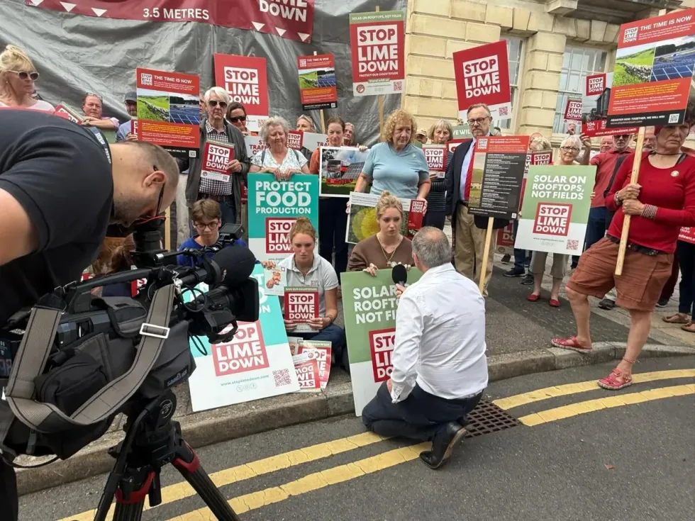 Stop Lime Down protestors