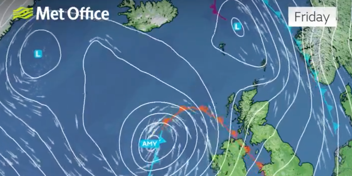 NextImg:UK weather: First named storm of autumn forecast to batter Britain as Met Office issues yellow warnings