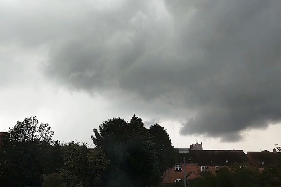 Storm clouds over Tewkesbury