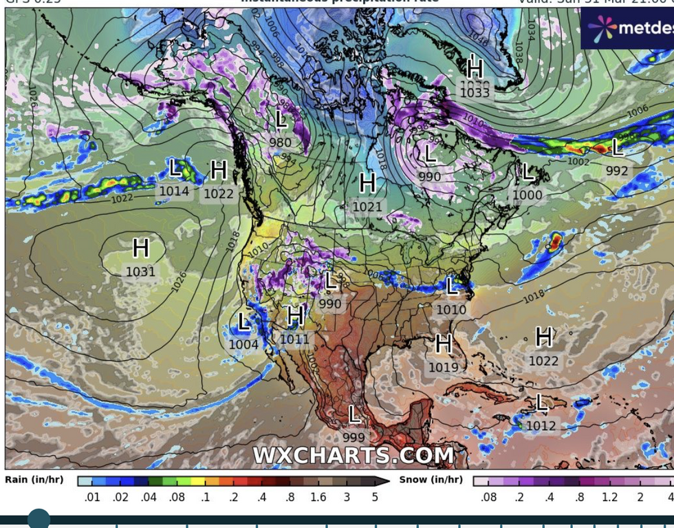 Storm forecast US