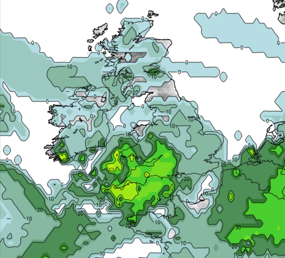 Storm weather map