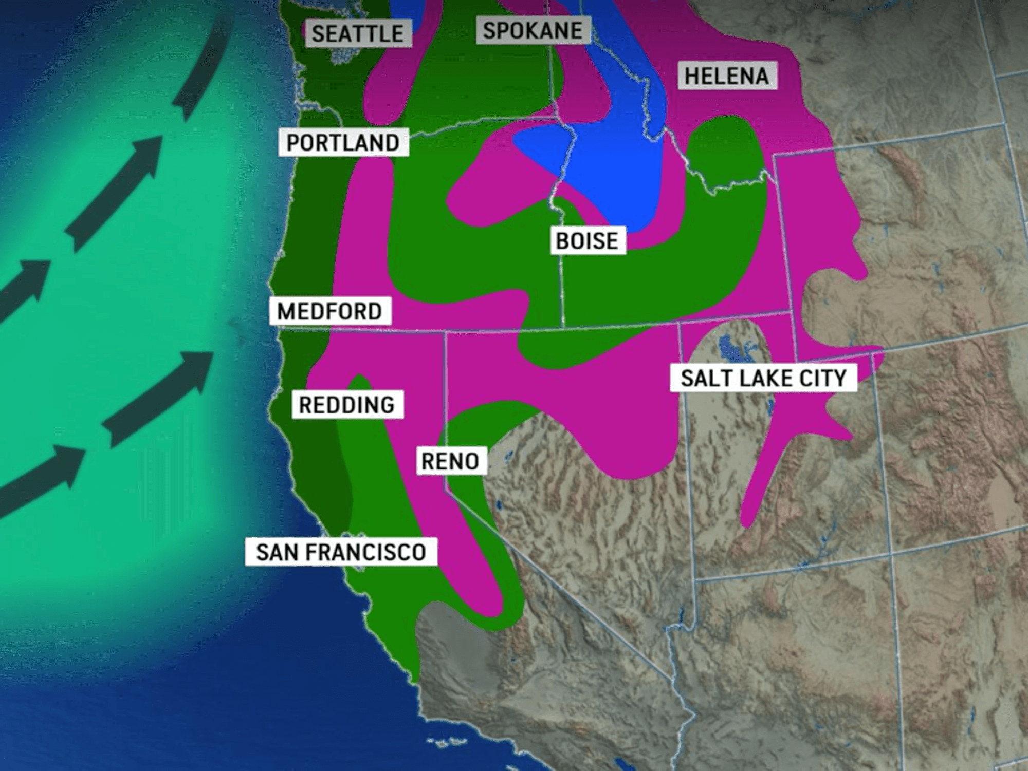 Storm weather map