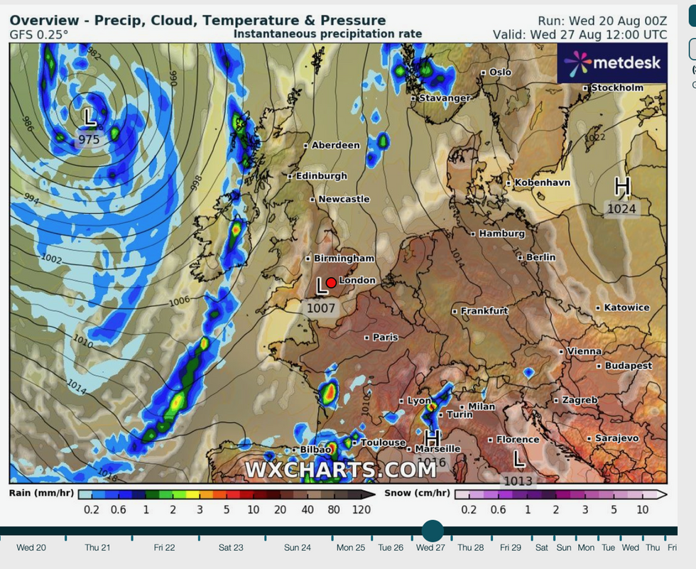 Storms barrel in through the end of August
