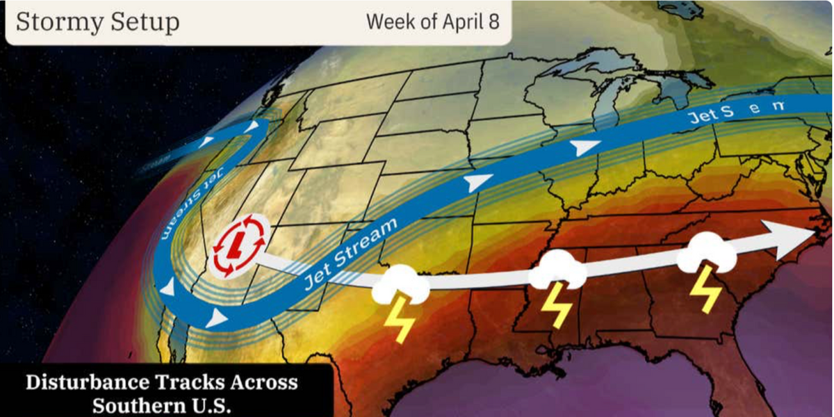NextImg:US weather: 'Plunging jet stream' to power 1,500-mile conveyor belt of storms as solar eclipse covers America