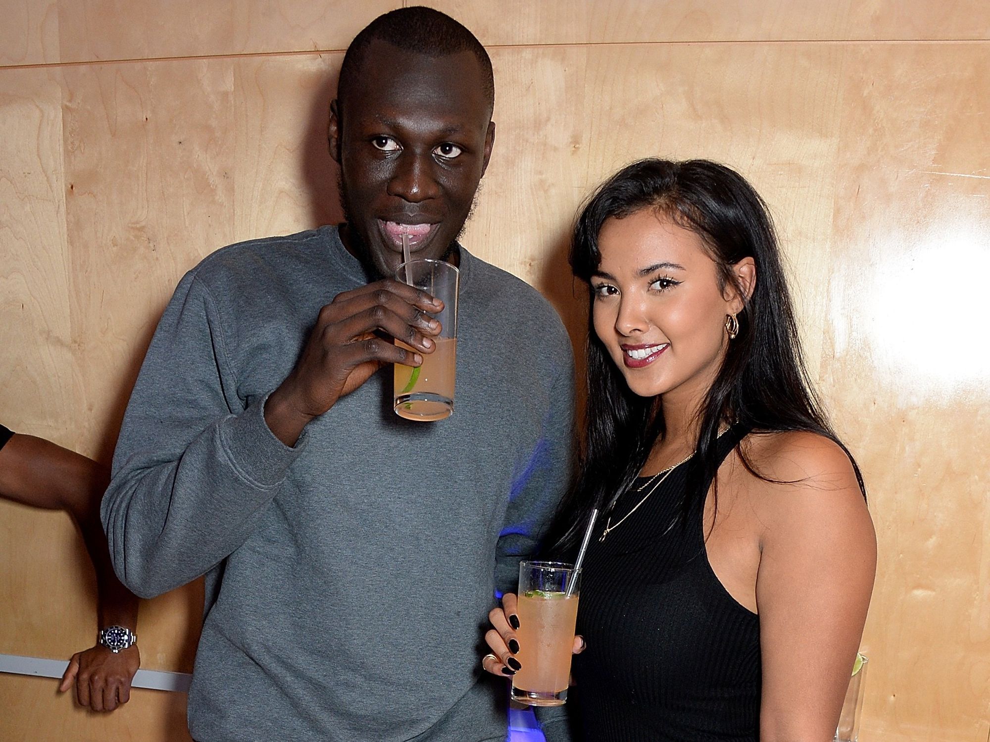 Stormzy and Maya Jama