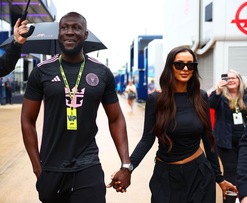 Stormzy and Maya Jama