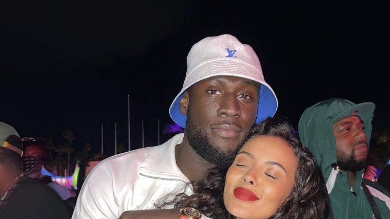 Stormzy and Maya Jama