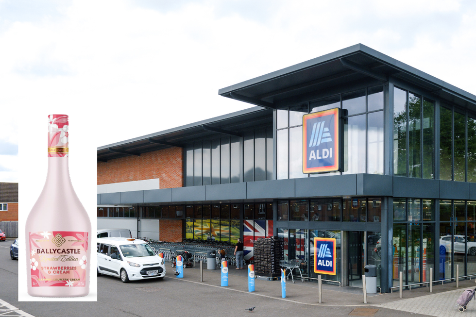 Strawberries & Cream Country Cream liqueur; Aldi store