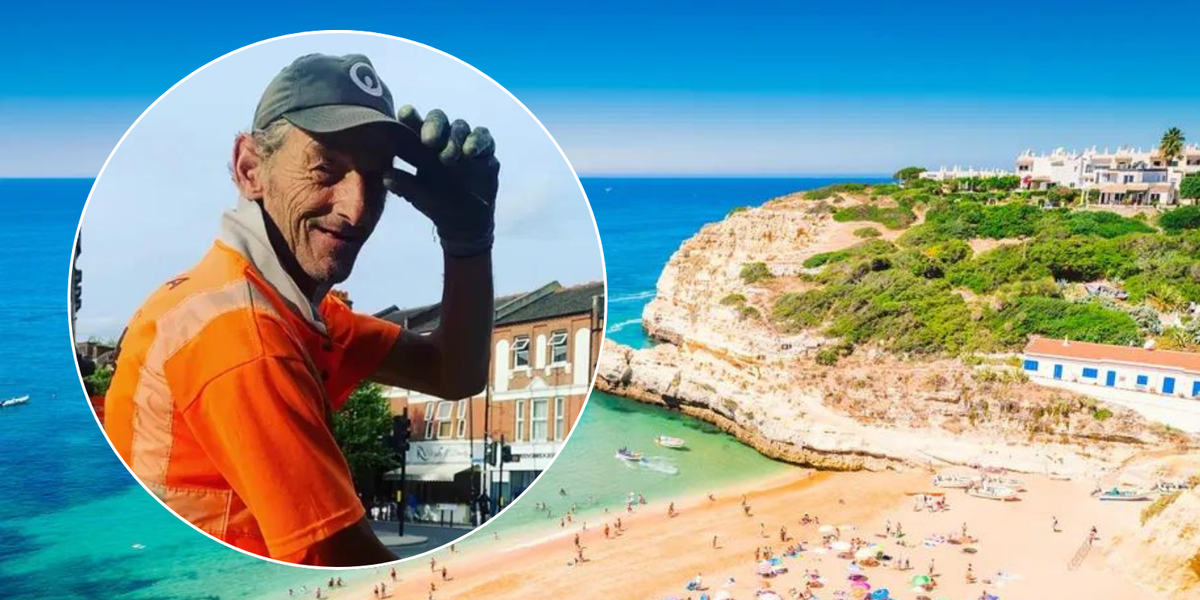 NextImg:Street cleaner denied holiday by employers finally gets dream trip after 'winning competition' to jet off to Portugal