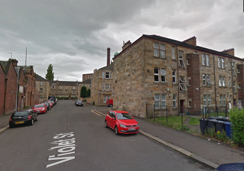 Street view of Lang Street, Paisley