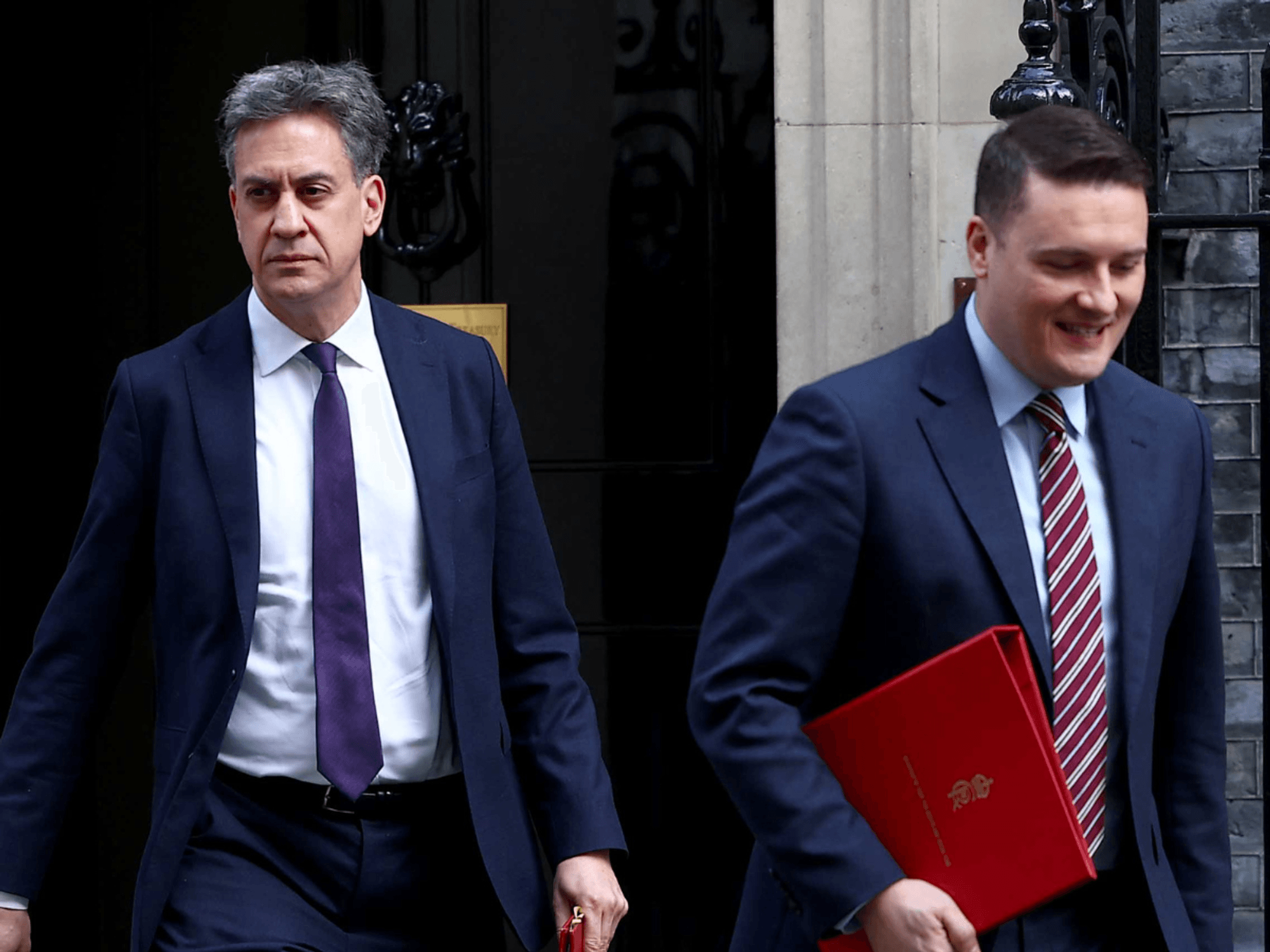 Streeting and Miliband leaving Cabinet