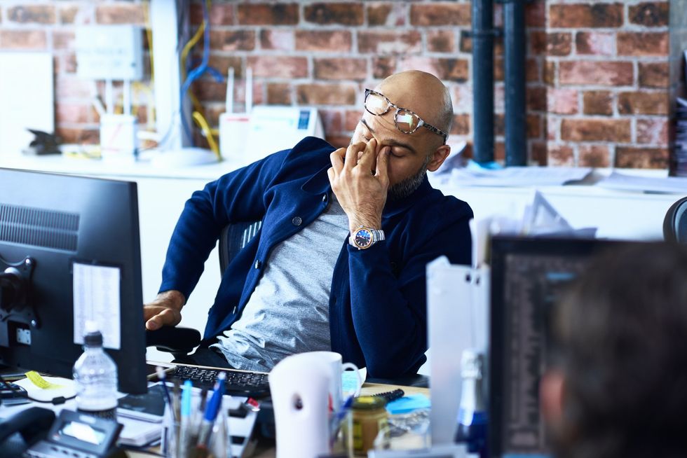 Stressed businessman