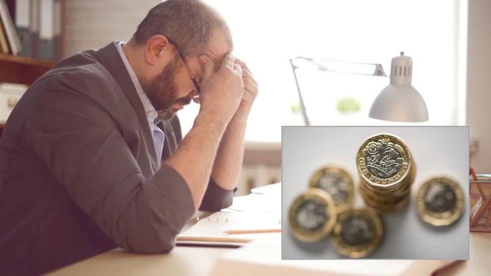 Stressed worker