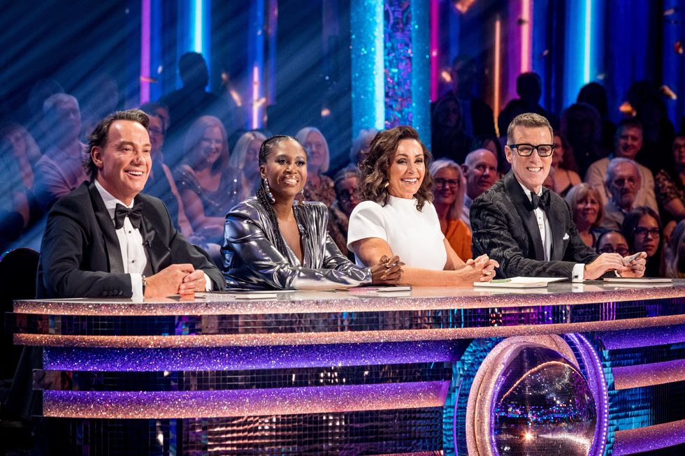 Strictly judges Craig Revel Horwood, Motsi Mabuse, Shirley Ballas and Anton Du Beke